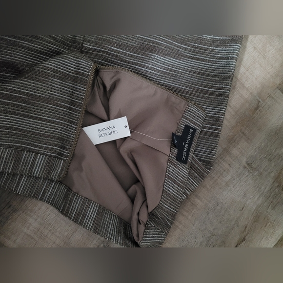 Sparkly brown holiday skirt banana Republic mini skirt - Picture 3 of 7